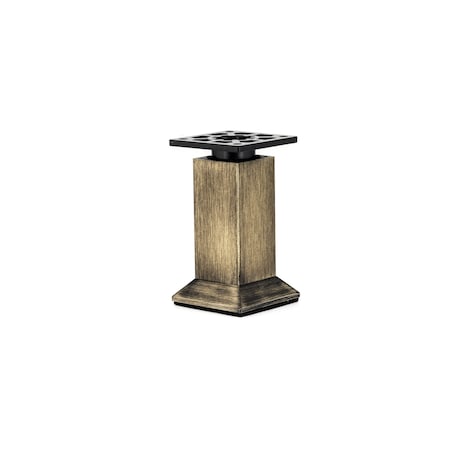 Richelieu Vintage Square Legs, 9 27/32 in (250 mm), Rustic Brass, Adjustable 64134250AB90