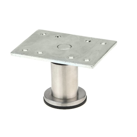 Richelieu BORSA - Adjustable Furniture Leg, 1 31/32 in (50 mm), Stainless Steel 64217050170