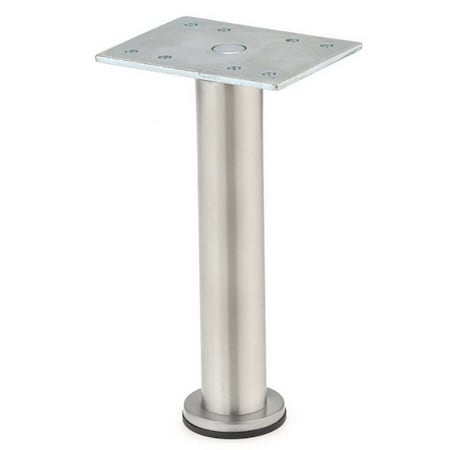 Richelieu BORSA - Adjustable Furniture Leg, 3 15/16 in (100 mm), Stainless Steel 64217100170