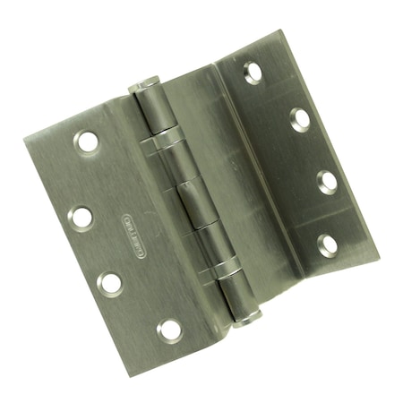 Richelieu 4 1/2-inch (114 mm) Right Side Ball Bearing Wrap-Around Swing Clear Hinge, Brushed Chrome 64823BCSCB1R