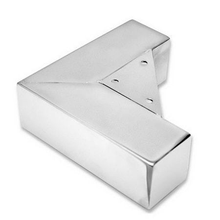 Richelieu Contemporary Fixed-Height Furniture Leg, 2 7/32 in (56.3 mm), Chrome 6494150140