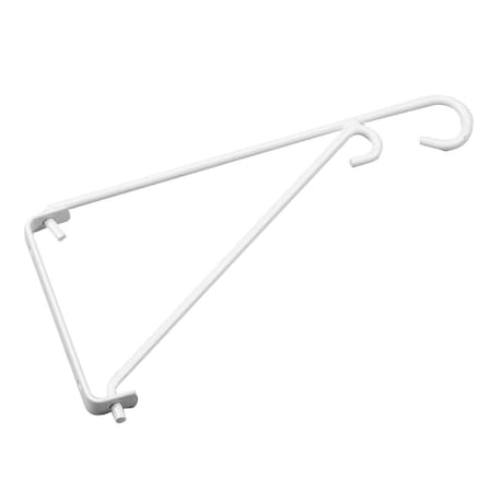 Onward 9-5/8 in Outdoor Swivel Planter Hanger for Flower Pots, Chimes, and Feeders, White 685WR
