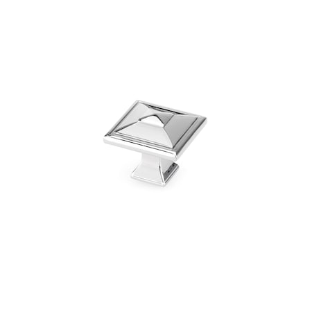 Richelieu 1 1/2 in (38 mm)  x 1 1/2 in (38 mm) Polished Nickel Transitional Cabinet Knob 68893838180