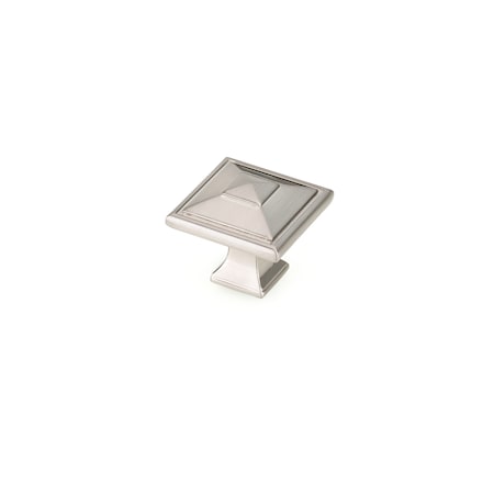 Richelieu 1 1/2 in (38 mm)  x 1 1/2 in (38 mm) Brushed Nickel Transitional Cabinet Knob 68893838195
