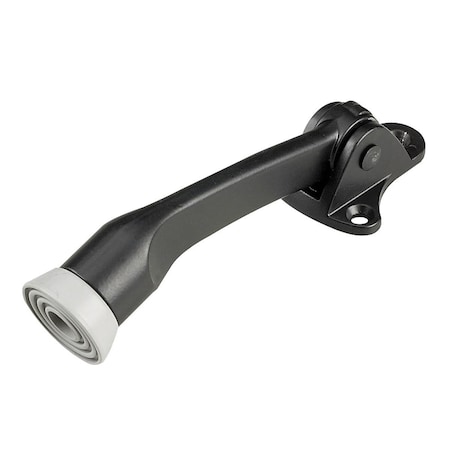 Richelieu 5 in 127 mm FlipDown Door Stop, Black 68FBV