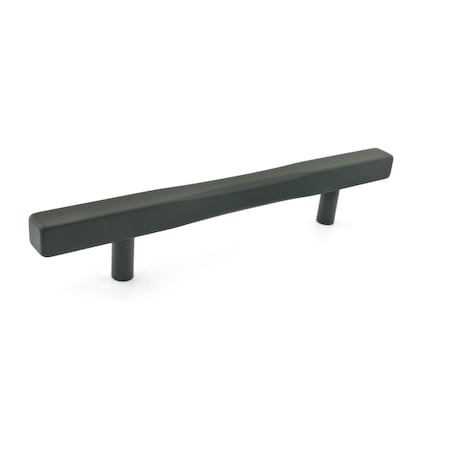 Richelieu 5 1/16 in (128 mm) Center-to-Center Matte Black Contemporary Cabinet Pull 7735128900