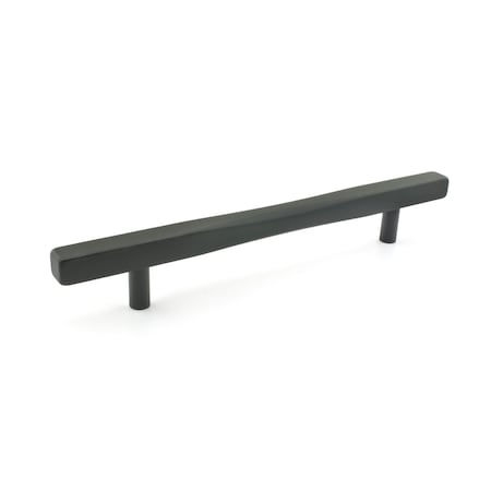 Richelieu 6 5/16 in (160 mm) Center-to-Center Matte Black Contemporary Cabinet Pull 7735160900