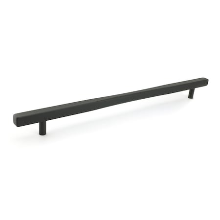 Richelieu 12 5/8 in (320 mm) Center-to-Center Matte Black Contemporary Cabinet Pull 7735320900