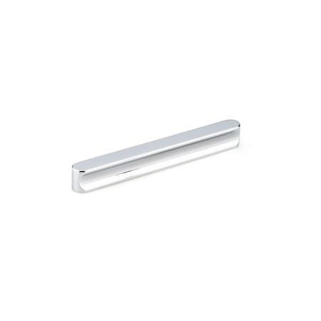 Richelieu 5 1/16 in to 6 5/16 in (128 mm to 160 mm) Center-to-Center Chrome Contemporary Cabinet Pull 7886128140