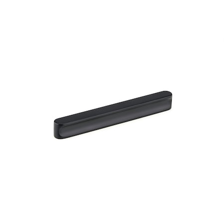 Richelieu 5 1/16 in to 6 5/16 in (128 mm to 160 mm) Center-to-Center Matte Black Contemporary Cabinet Pull 7886128900
