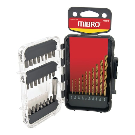 Richelieu (34-Piece) Titanium Nitride Coated Drill Bit and Driver Bit Set 789240