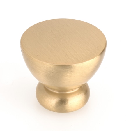 Richelieu 1 1/32 in (26 mm) Brushed Gold Contemporary Cabinet Knob 798626165