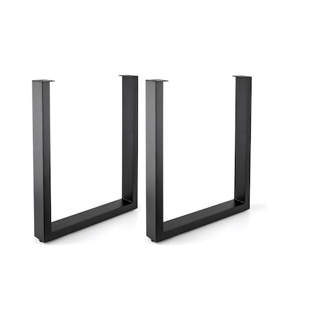 Richelieu Legs for Structural Table, 28 in (710 mm), Matte Black, Adjustable, PK 2 8040900