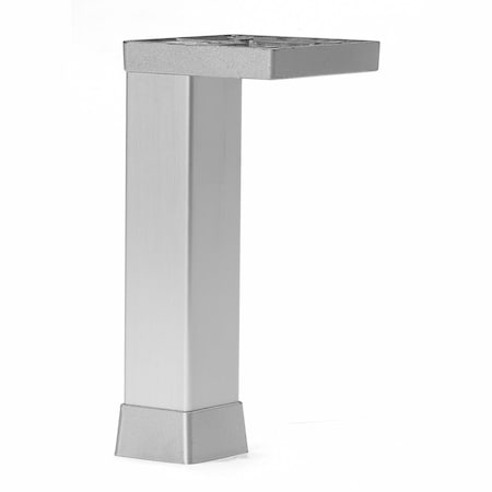 Richelieu Adjustable Furniture Leg, 7 7/8 in (200 mm), Aluminum 80420010