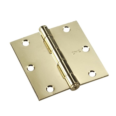 Richelieu 2Pack 3inch 76 mm Full Mortise Butt Hinge, Brass 820BB