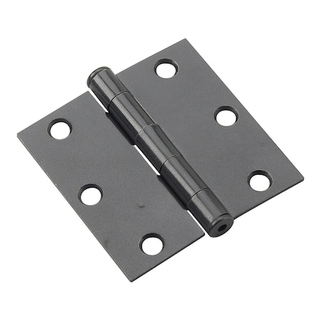 Richelieu 2Pack 3inch 76 mm Full Mortise Butt Hinge, Black 820FBB