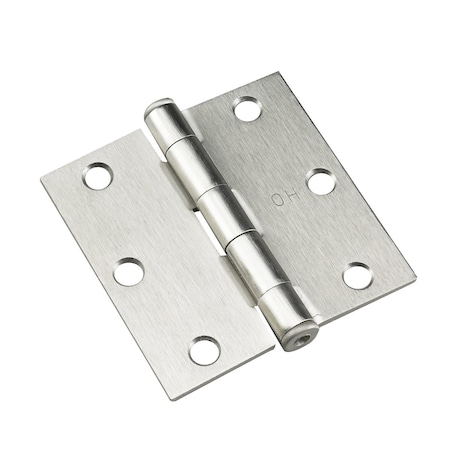 Richelieu 2Pack 3inch 76 mm Full Mortise Butt Hinge, Brushed Nickel 820NBB