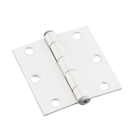 Richelieu 2Pack 3inch 76 mm Full Mortise Butt Hinge, White 820WB