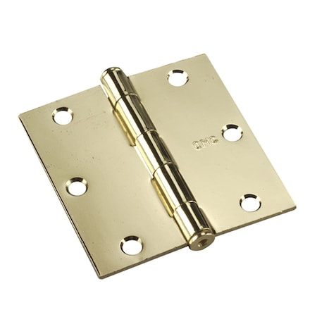 Richelieu 2Pack 3 12inch 89 mm Full Mortise Butt Hinge, Brass 821BB