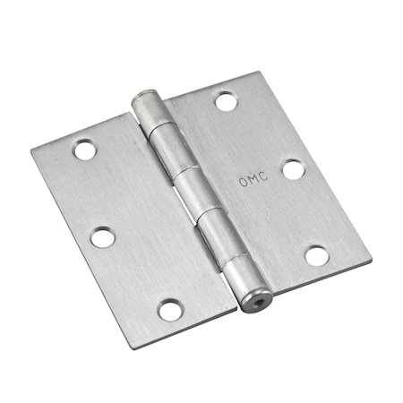 Richelieu 2Pack 3 12inch 89 mm Full Mortise Butt Hinge, Brushed Chrome 821BCB