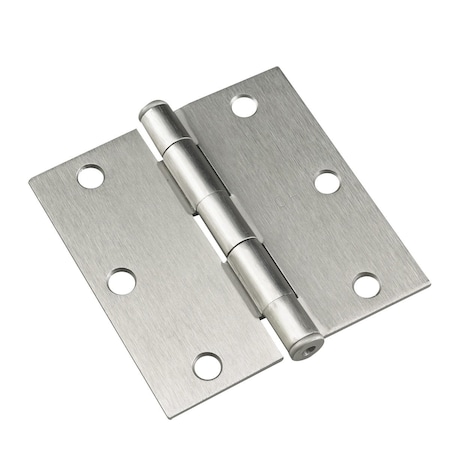 Richelieu 2Pack 3 12inch 89 mm Full Mortise Butt Hinge, Brushed Nickel 821NBB