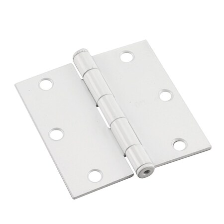Richelieu 2Pack 3 12inch 89 mm Full Mortise Butt Hinge, White 821WB