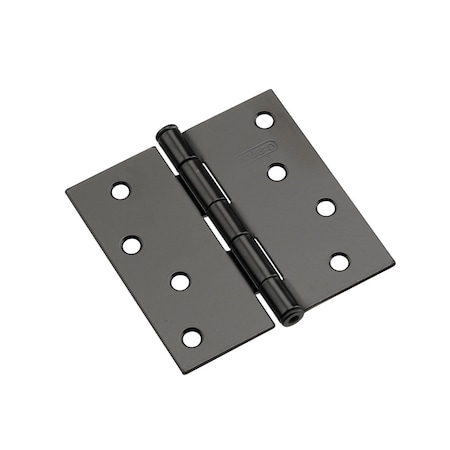Richelieu 2Pack 4inch 102 mm Full Mortise Butt Hinge, Black 822FBB