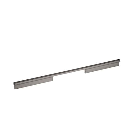 Richelieu 17 5/8 in (448 mm) Center-to-Center Brushed Black Nickel Contemporary Cabinet Pull 863644892