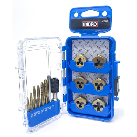 Richelieu (13-Piece) Titanium Nitride Coated Tap and Die Set 873960BLUE