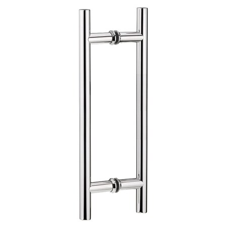 Richelieu 12inch 305 mm Center to Center Round BacktoBack Pull for Glass Door, Stainless Steel 87H2R1001912170