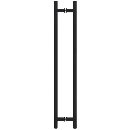 Richelieu 24inch 610 mm Center to Center Round BacktoBack Pull for Glass Door, Matte Black 87H2R1001924900