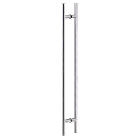 Richelieu 24inch 610 mm Center to Center Round BacktoBack Pull for Glass Door, Stainless Steel 87H2R1002524170