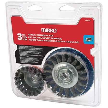 Richelieu (3-Piece) Industrial Angle Grinder Set 978181