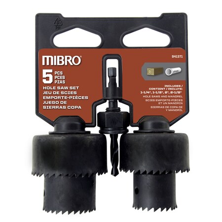 Richelieu (5-Piece) Carbon Steel Hole Saw Set 988091