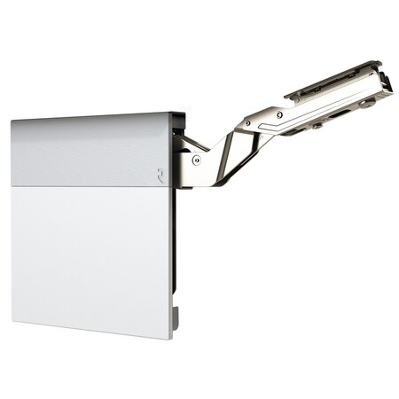 Richelieu Atmos 107 Degree HeavyDuty SoftClose LiftUp Hinge for Frameless Cabinet, White and Gray AT00HD30