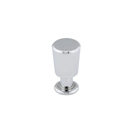 Richelieu 9/16 in (14 mm) Chrome Contemporary Metal Cabinet Knob BP1372140