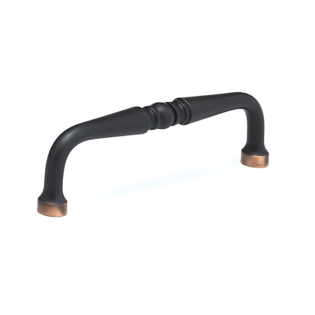 Richelieu 3-3/4 in. (96 mm) Center-to-Center Brushed Oil-Rubbed Bronze Traditional Drawer Pull BP1452ABORB