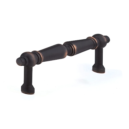 Richelieu 3-3/4 in. (96 mm) Center-to-Center Brushed Oil-Rubbed Bronze Traditional Drawer Pull BP1455BORB