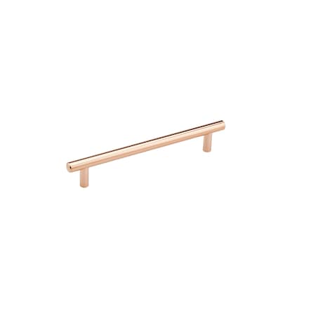 Richelieu 7 9/16 in (192 mm) Center-to-Center Polished Copper Contemporary Cabinet Pull BP205192191