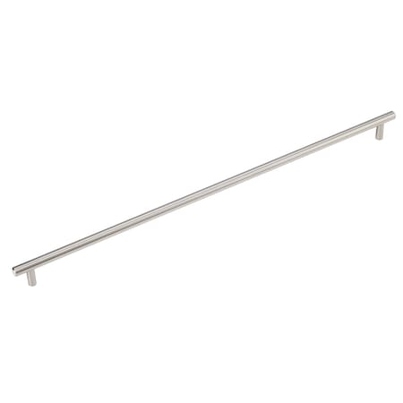 Richelieu 19 1/8 in (486 mm) Center-to-Center Brushed Nickel Contemporary Cabinet Pull BP205486195