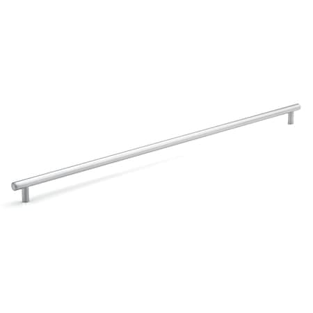Richelieu 22-1/8 in. (562 mm) Center-to-Center Matte Chrome Steel Contemporary Drawer Pull BP205562174