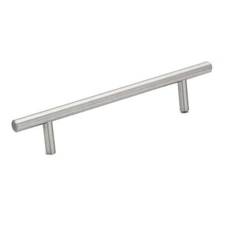 Richelieu 5-1/16 in. (128 mm) Center-to-Center Stainless Steel Contemporary Drawer Pull BP2102128170