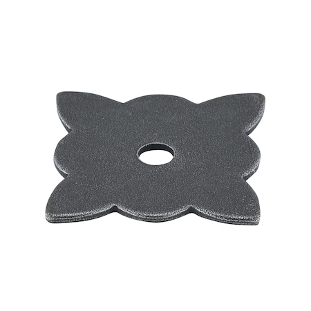 Richelieu 1 3/8 in. X 1 3/8 in. (35 mm x 35 mm) Natural Iron Traditional Forged Iron Cabinet Knob BP213635908
