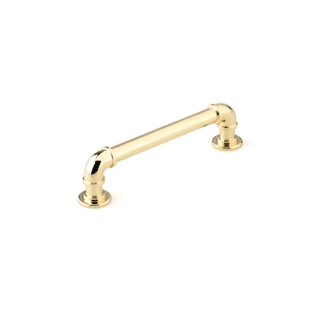 Richelieu 5 1/16 in (128 mm) Center-to-Center Brass Eclectic Drawer Pull BP2209128130