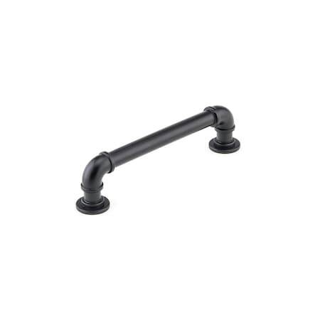 Richelieu 5 1/16 in (128 mm) Center-to-Center Matte Black Eclectic Drawer Pull BP2209128900