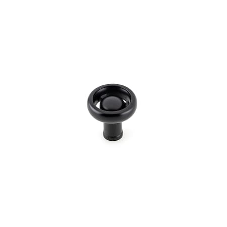 Richelieu 1 13/32 in (36 mm) Matte Black Eclectic Cabinet Knob BP220936900