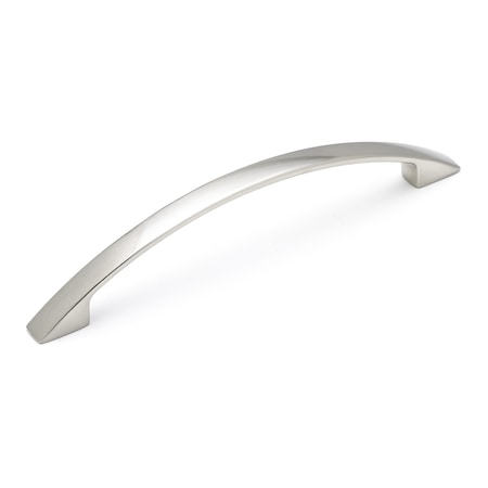 Richelieu 5-1/16 in. (128 mm) Center-to-Center Brushed Nickel Contemporary Drawer Pull BP23103128195