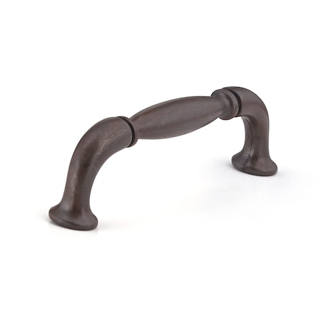 Richelieu 3-3/4 in. (96 mm) Center-to-Center Rust Traditional Drawer Pull BP2373796801