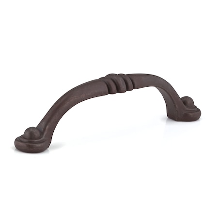 Richelieu 3-3/4 in. (96 mm) Center-to-Center Rust Traditional Drawer Pull BP2373896801