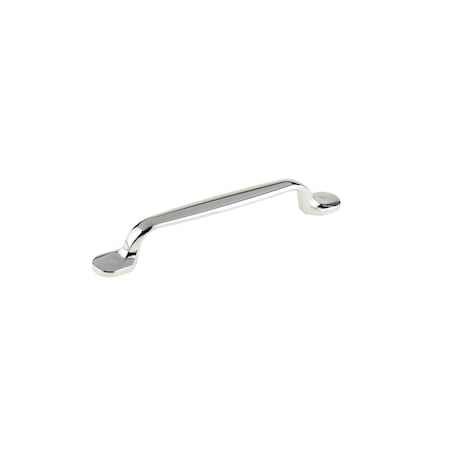 Richelieu 5 1/16 in (128 mm) Center-to-Center Chrome Traditional Drawer Pull BP23775128140